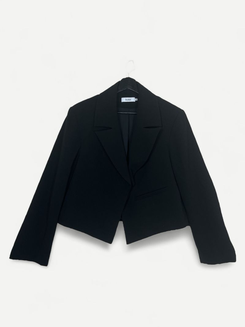 Black Single Breasted Blazer