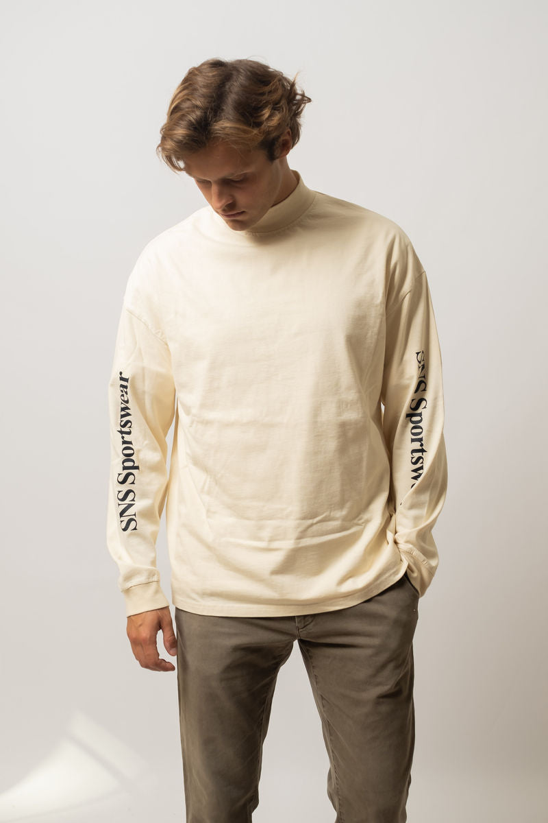 Off-white tröja med rund hals