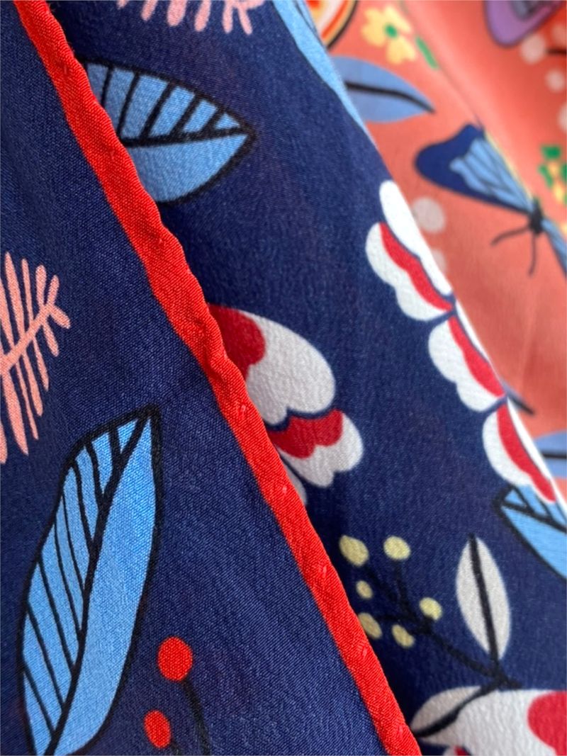 Patterned Silk Scarf