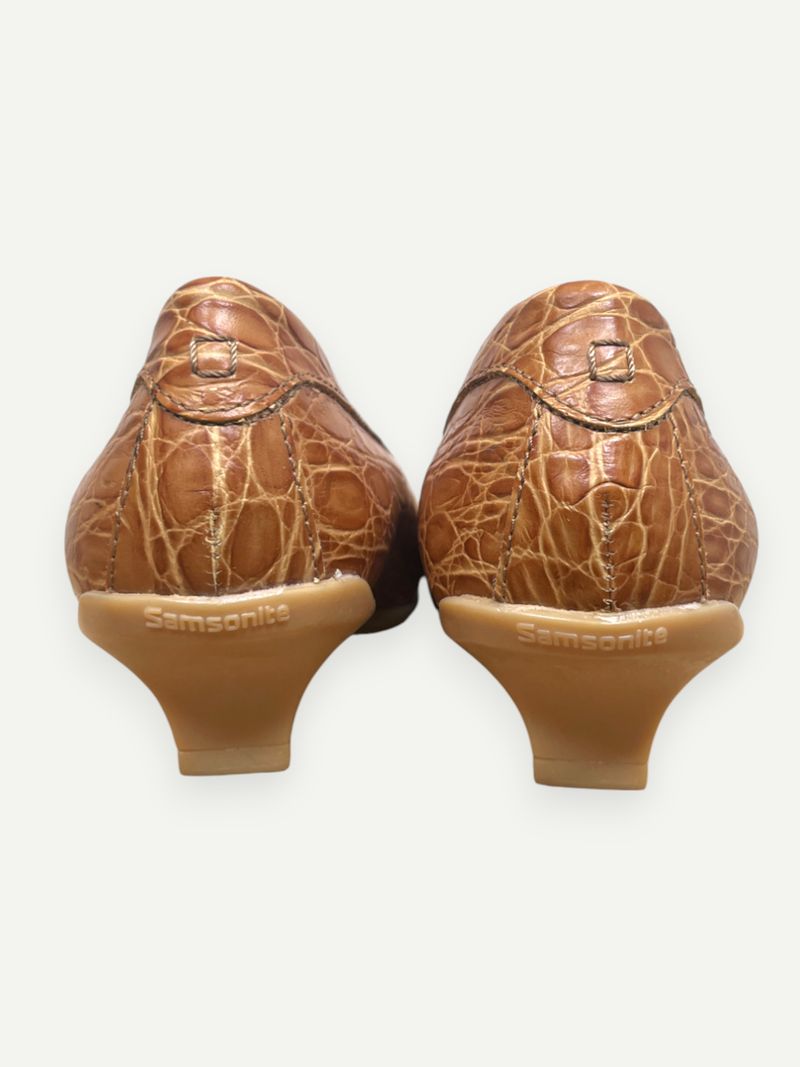 Caramel Croc Loafers
