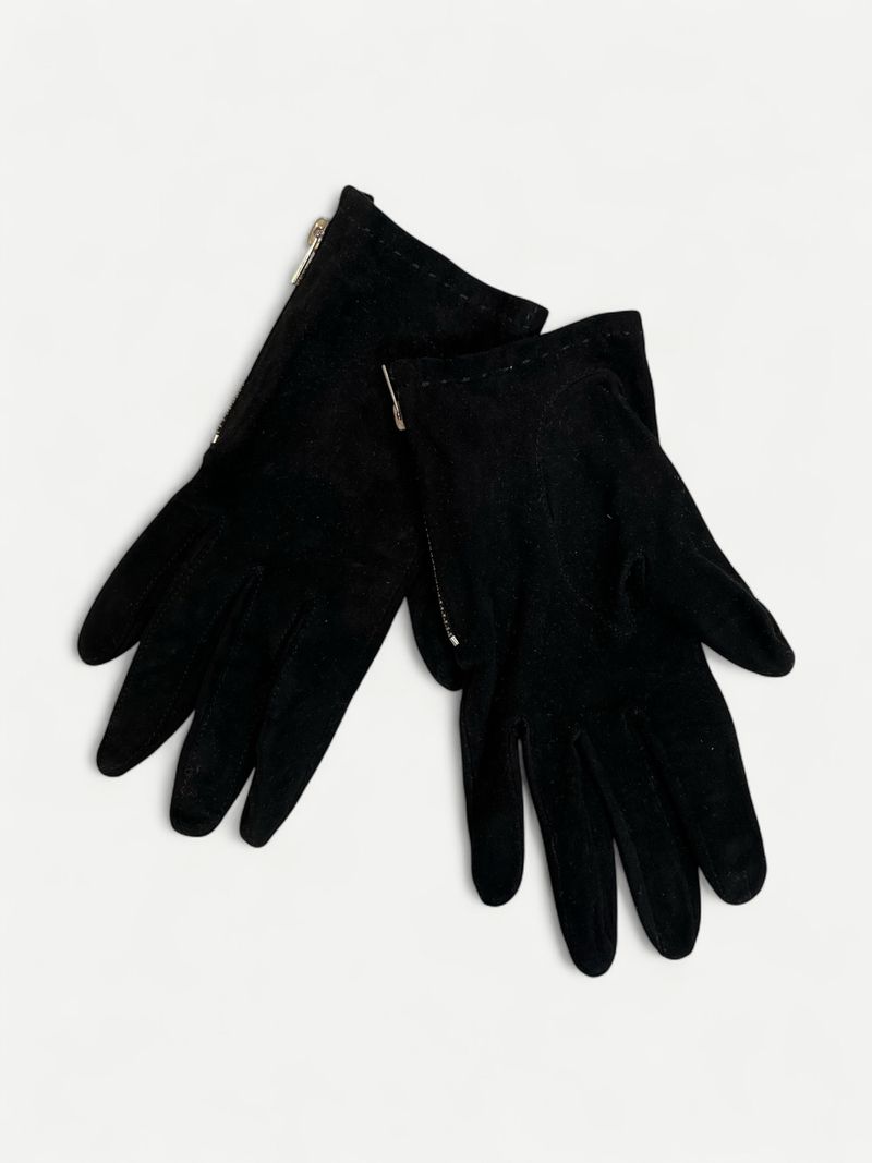 Black Suede Gloves