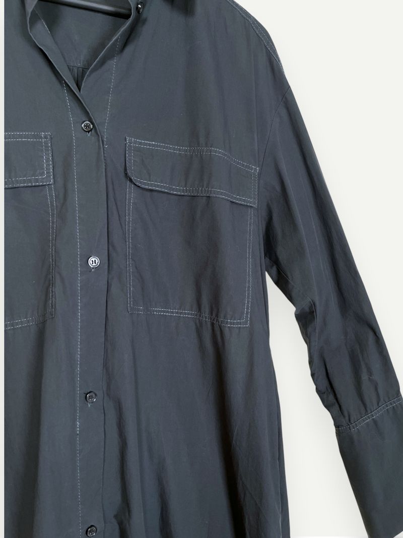 Einadia Dark Blue Shirt Dress