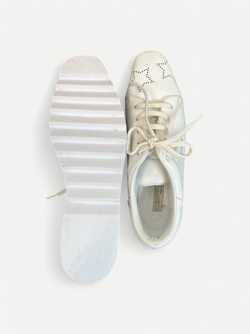 White Platform Brogues