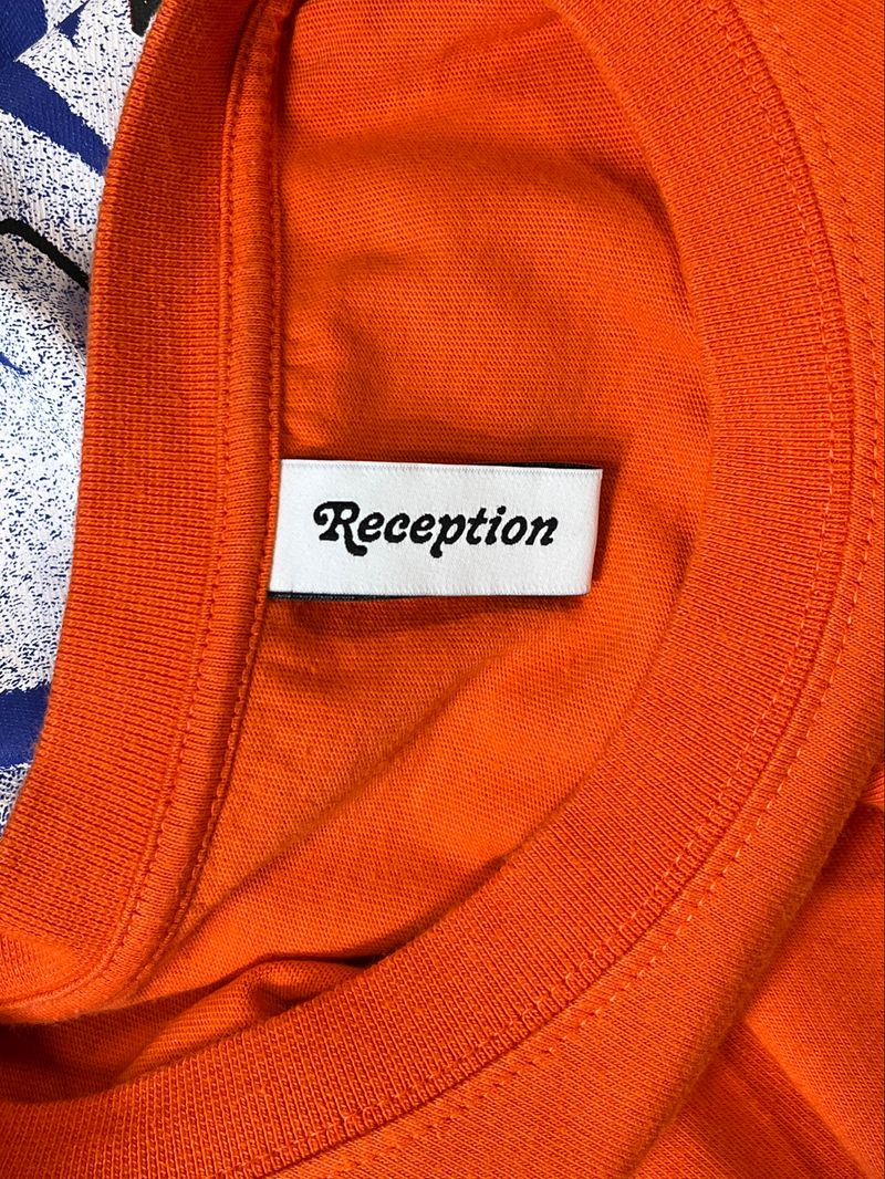 Orange långärmad t-shirt