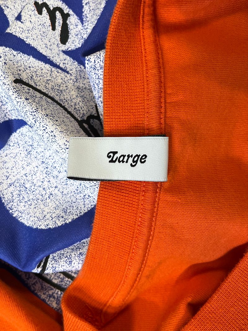 Orange långärmad t-shirt