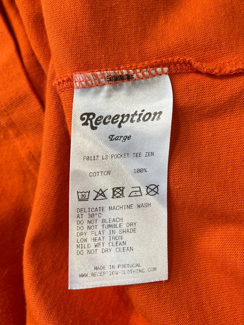 Orange långärmad t-shirt