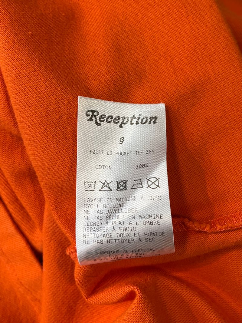 Orange långärmad t-shirt
