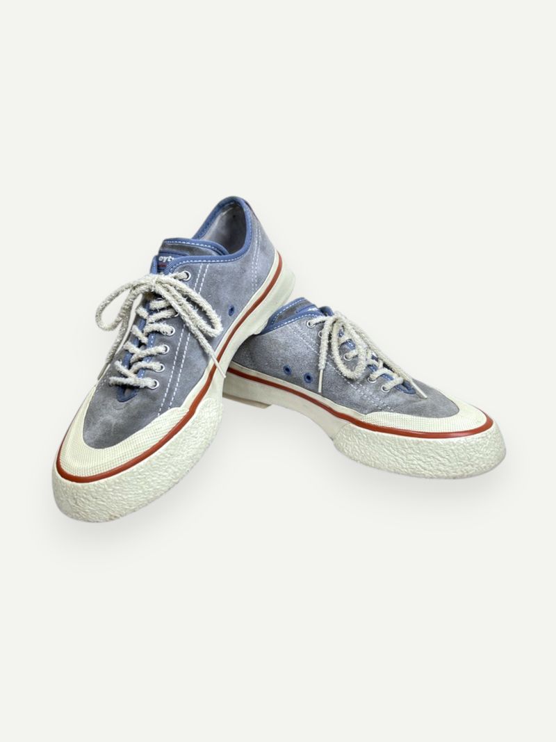 Blue Suede Low Top Sneaker