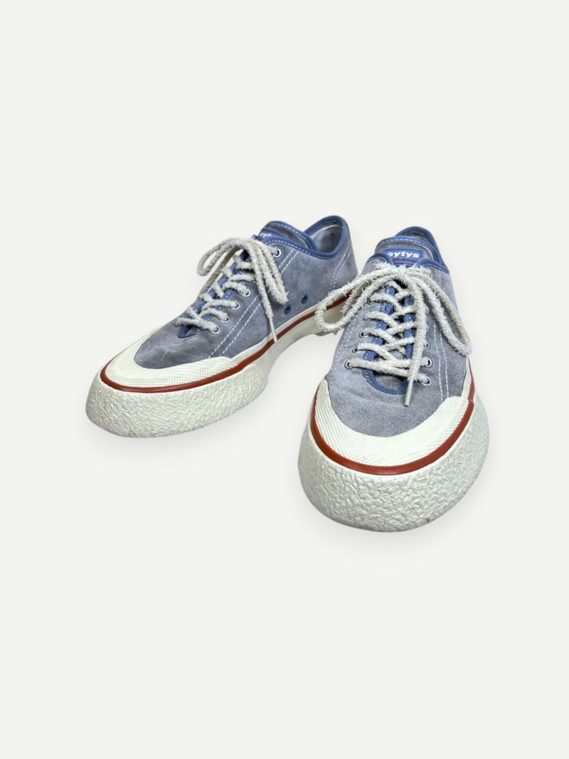 Blue Suede Low Top Sneaker