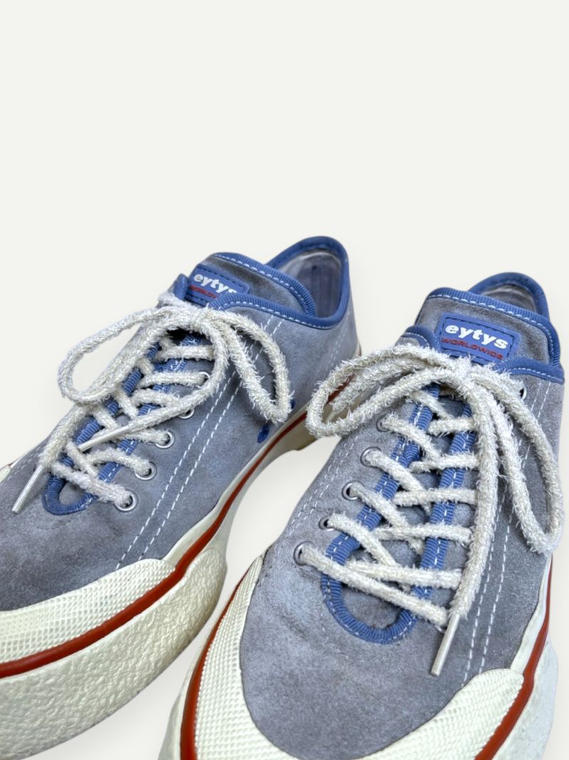Blue Suede Low Top Sneaker