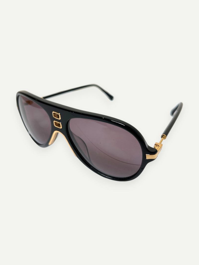 Black Aviator Sunglasses