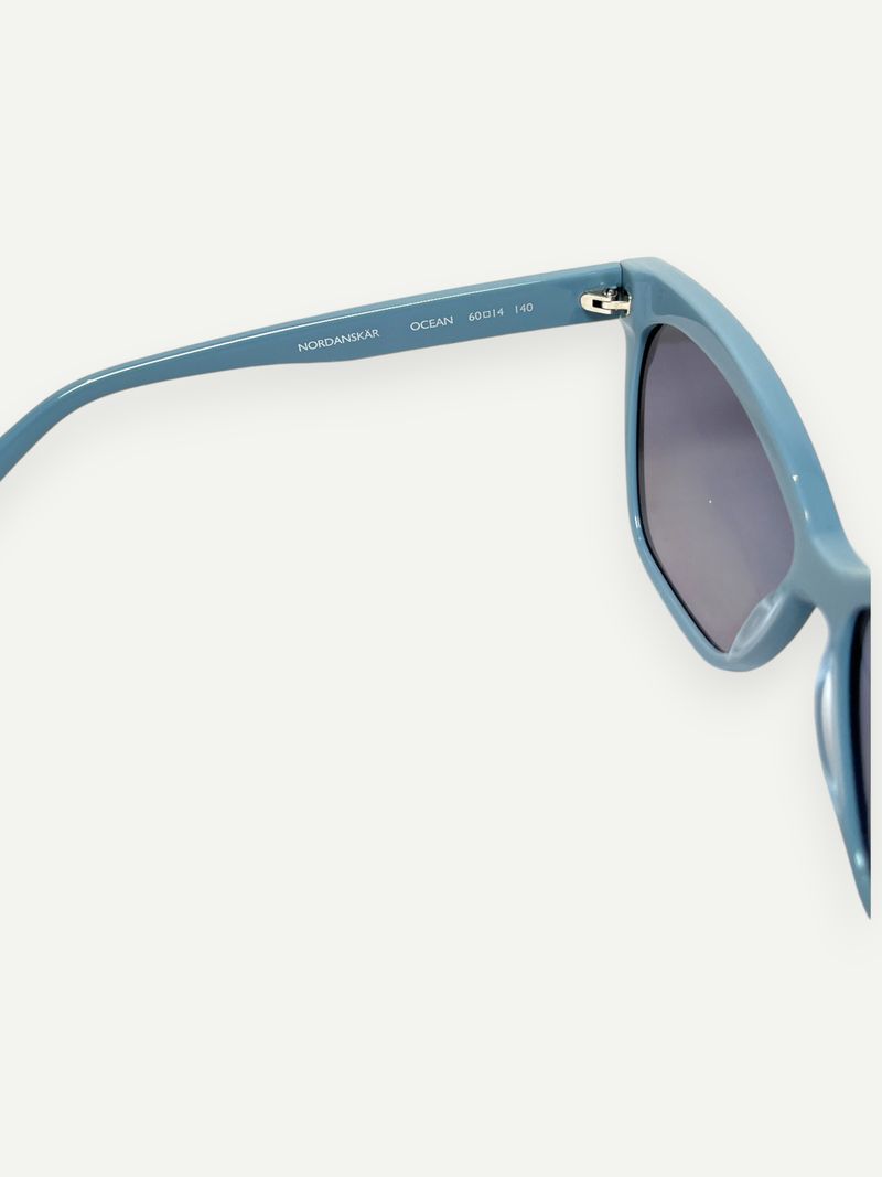 Blue Cat-Eye Sunglasses