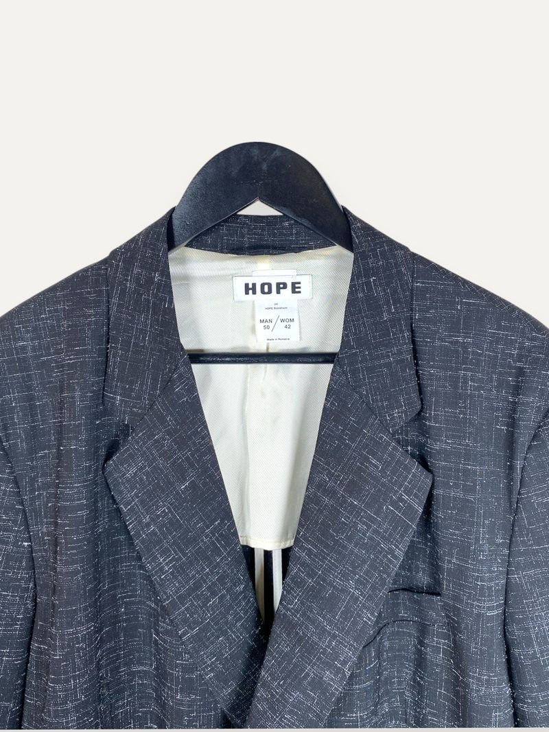 Dark Grey Single Breasted Blazer