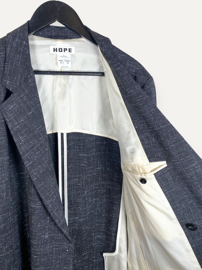 Dark Grey Single Breasted Blazer