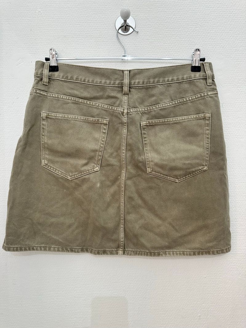 Beige Denim Skirt
