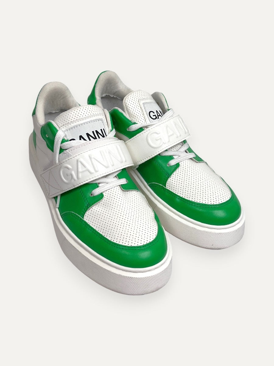 S1967 Sporty Mix Cupsole Green Low Top Sneakers
