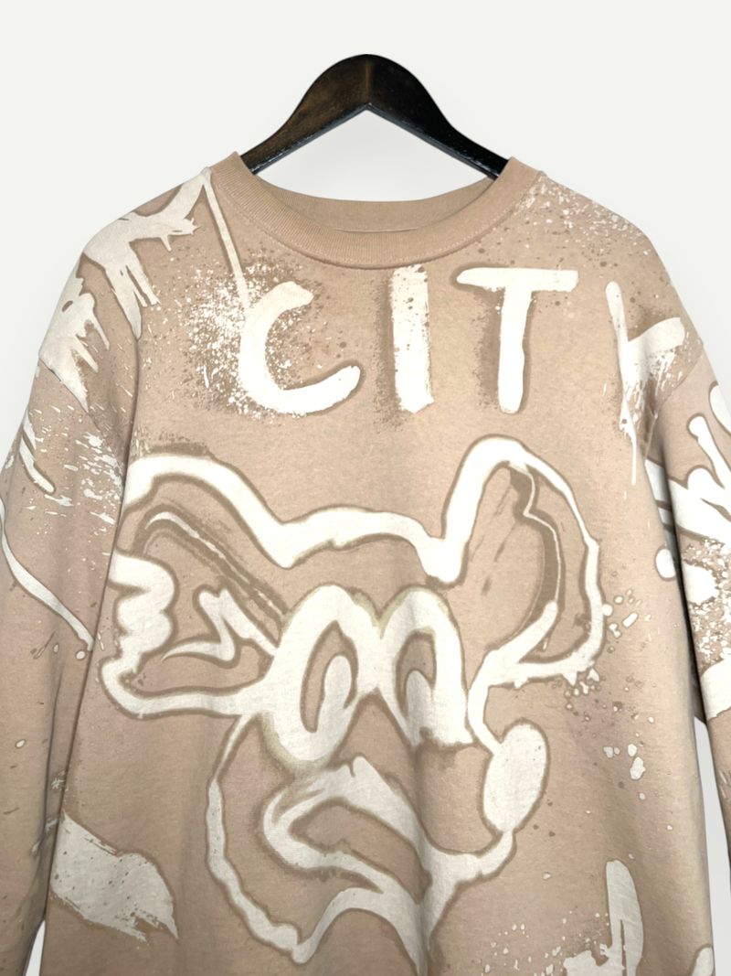 Beige Cotton Sweatshirt