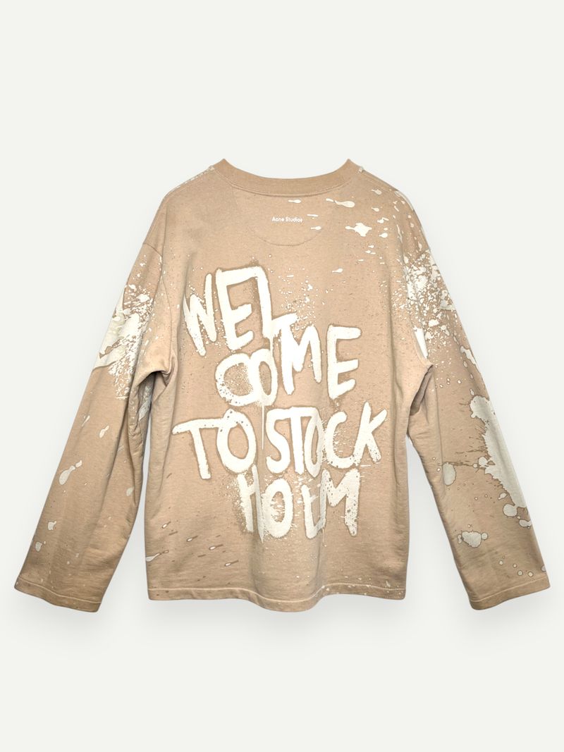 Beige Cotton Sweatshirt