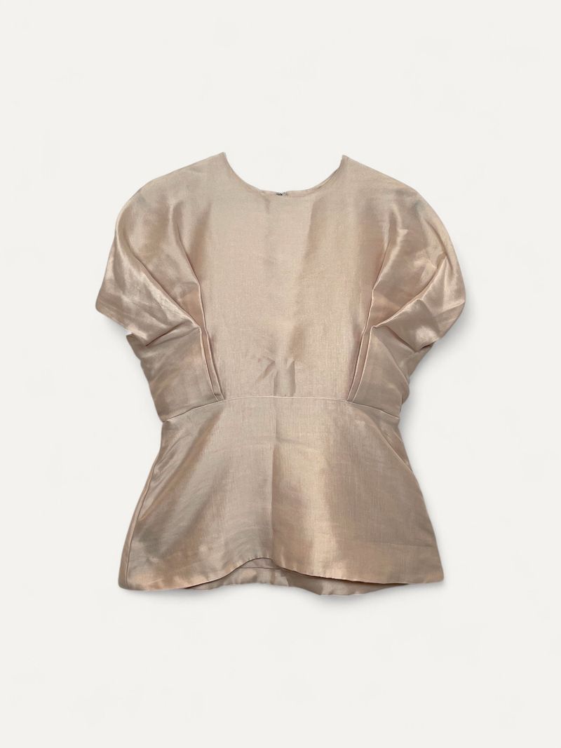 Dust Pink Short Sleeve Top