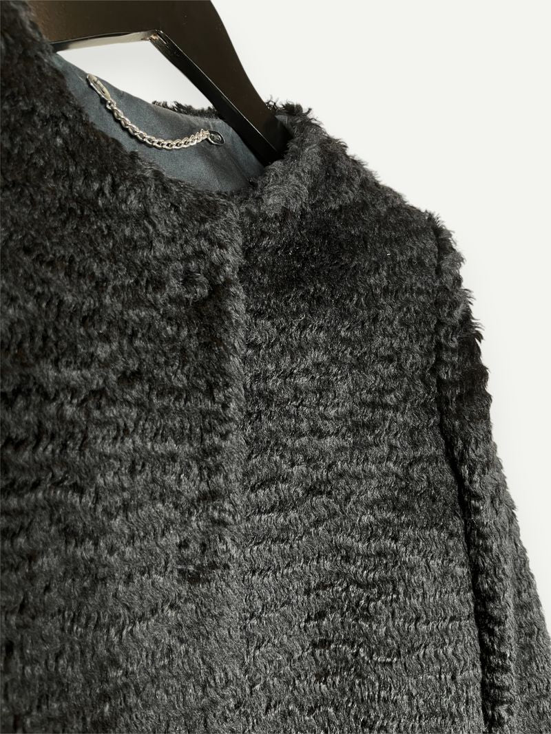 Black Faux Fur Jacket