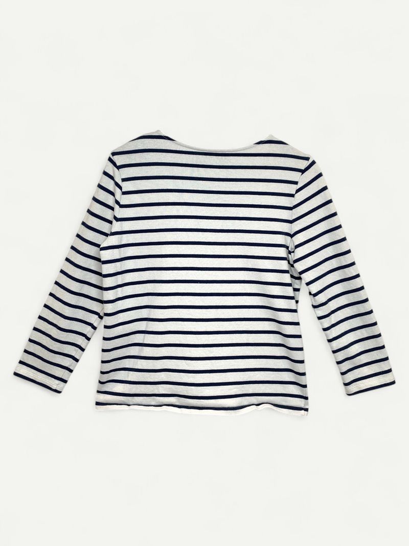 Blue and White Top
