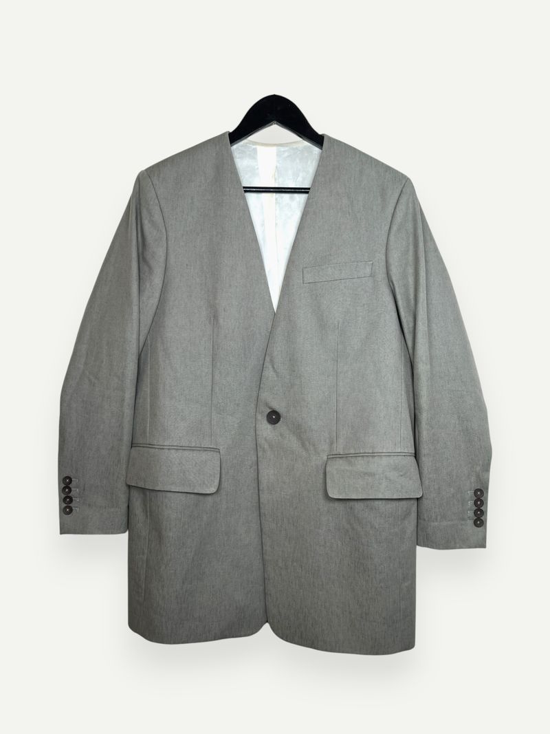 Grey Sketch Single Breasted Blazer