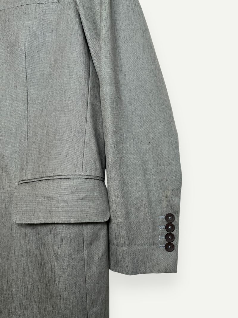 Grey Sketch Single Breasted Blazer