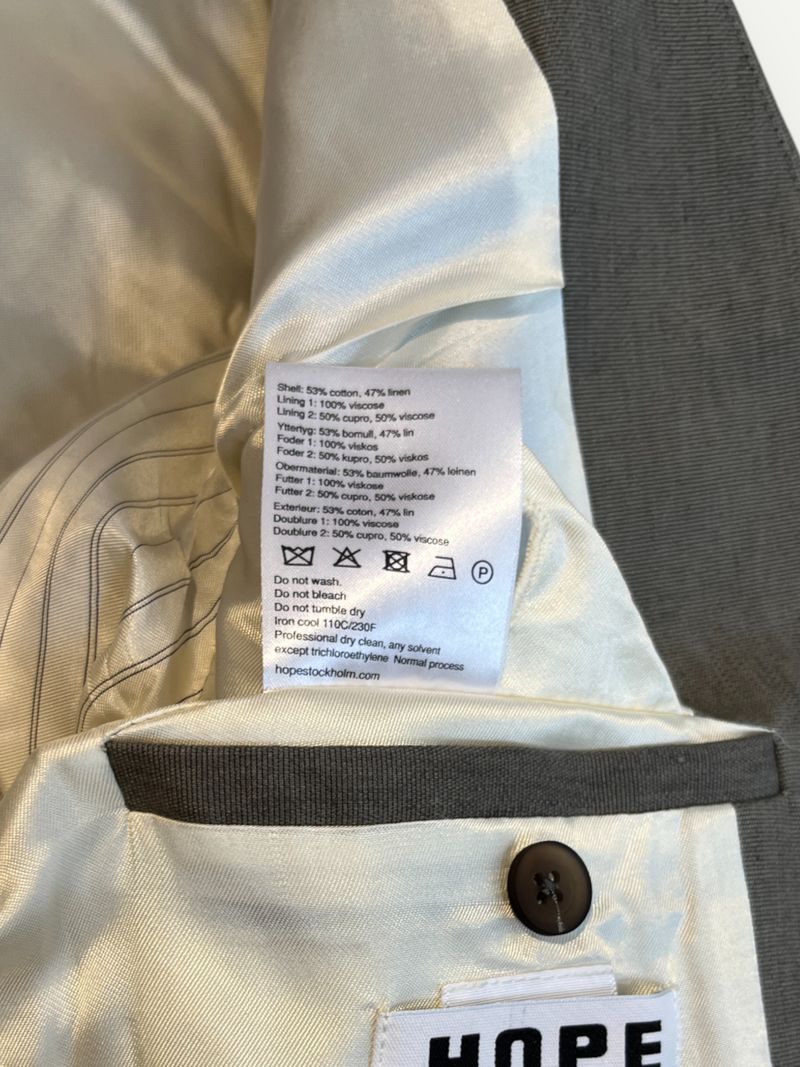 Grey Sketch Single Breasted Blazer