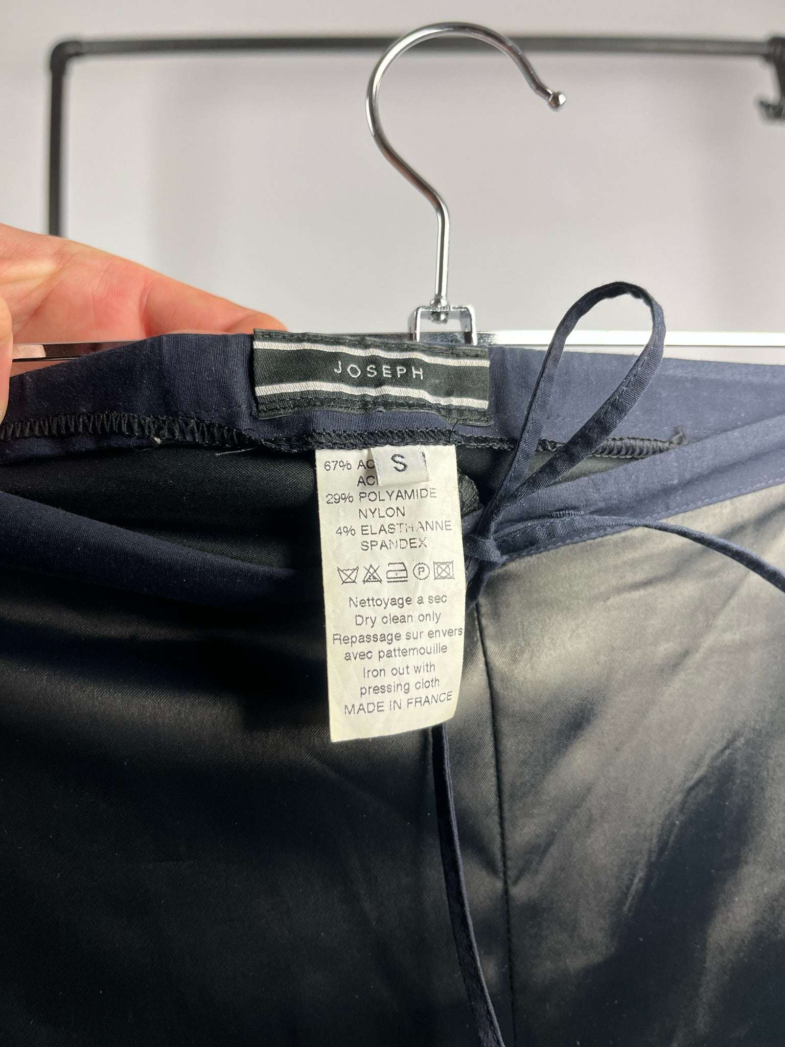 Black Straight Leg Pants by Joseph