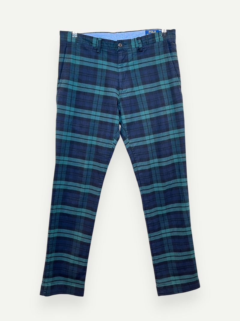Green Plaid Suit Pants