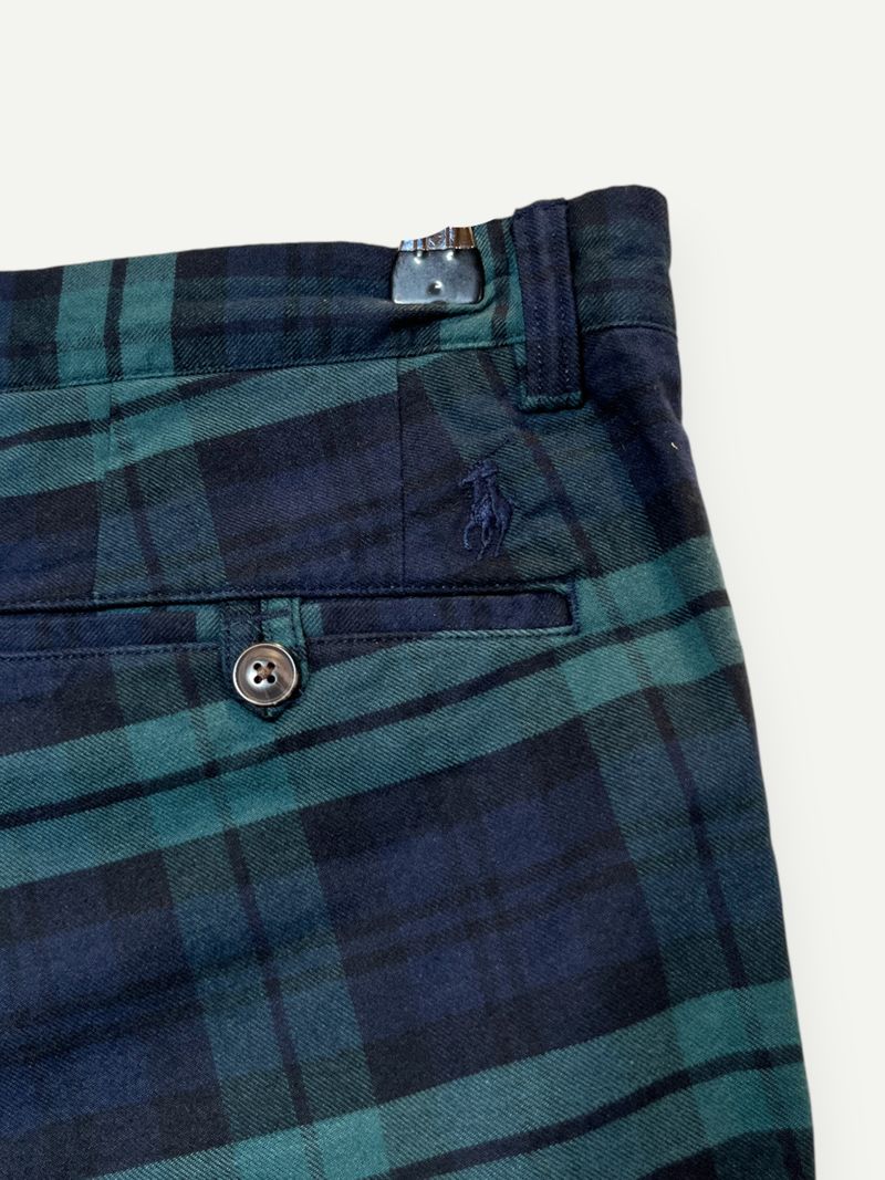 Green Plaid Suit Pants