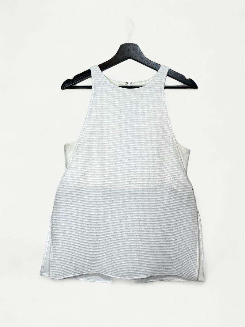 White Sleeveless Top
