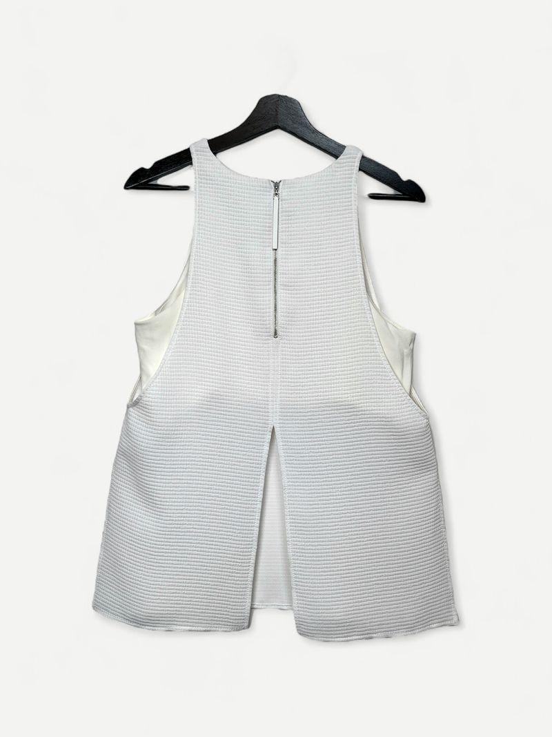 White Sleeveless Top
