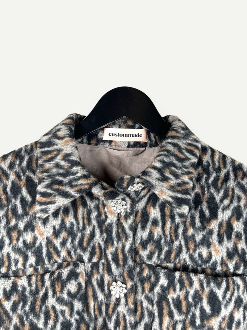 Animal Print Faux Fur Jacket