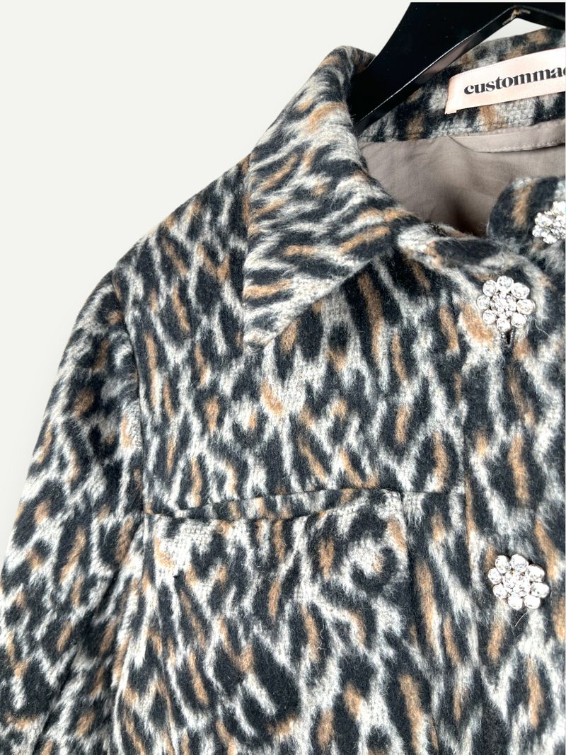 Animal Print Faux Fur Jacket