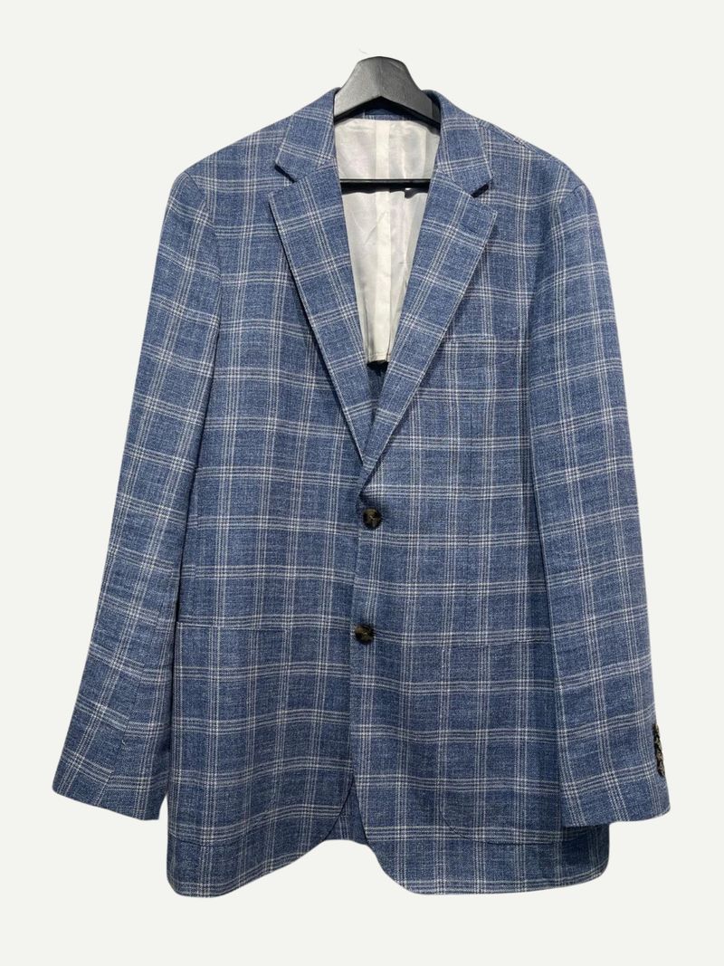Blue Single Breasted Blazer