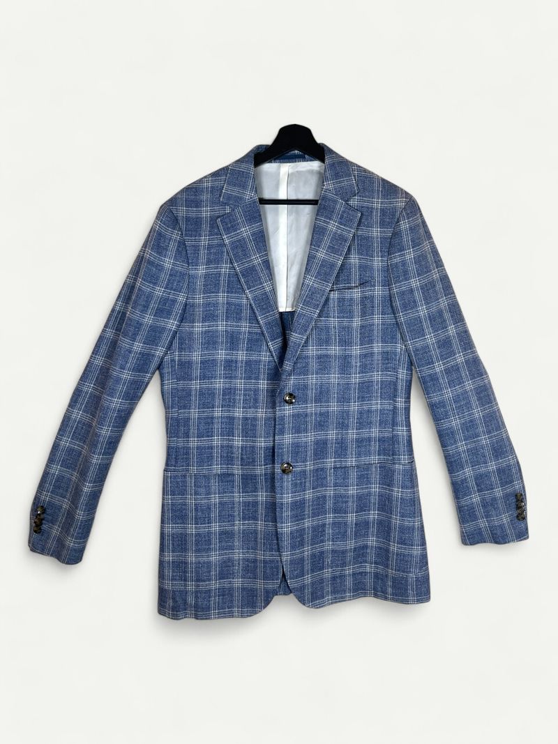 Blue Single Breasted Blazer