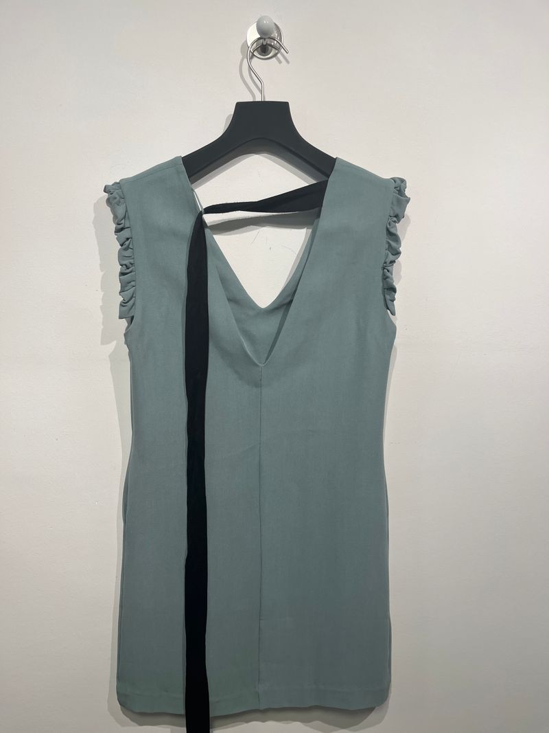 Light Green Knee Length Dress