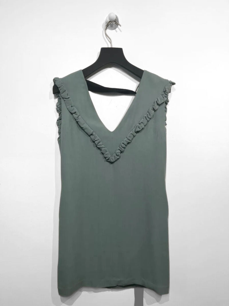 Light Green Knee Length Dress