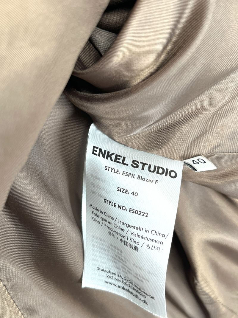 Espil Brown Single Breasted Blazer