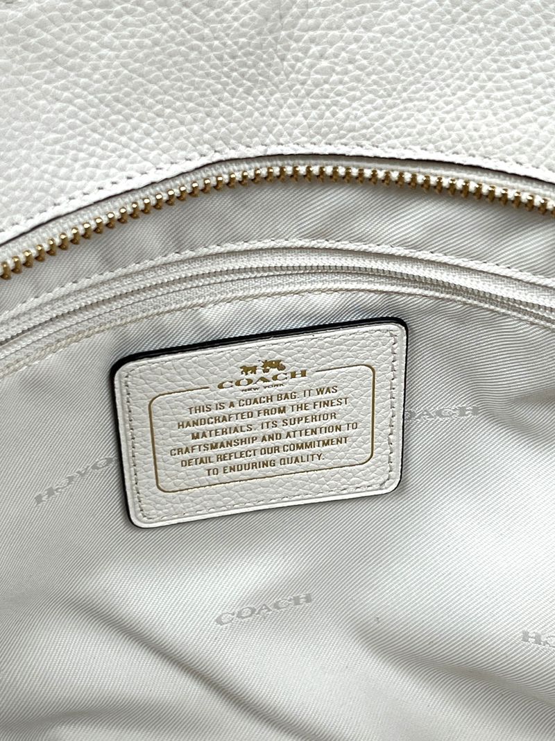 Sophia Tote Bag in White Leather