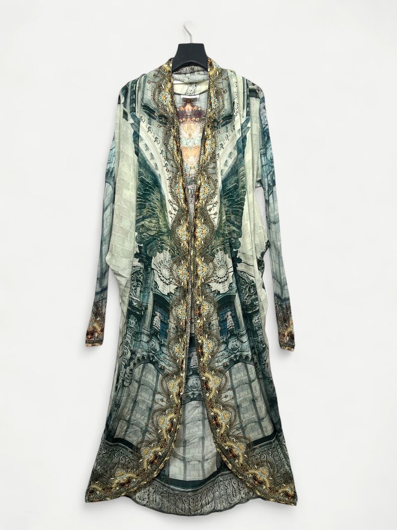 Multi-colored Kimono Dress