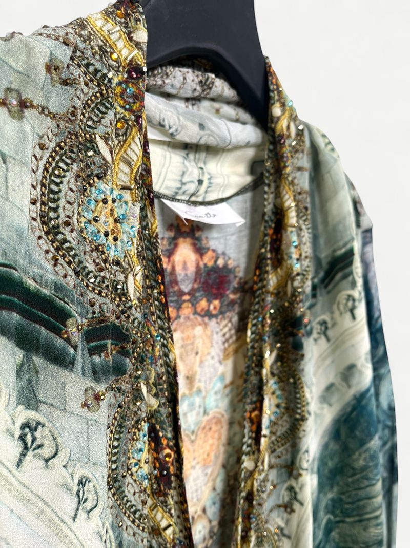Multi-colored Kimono Dress