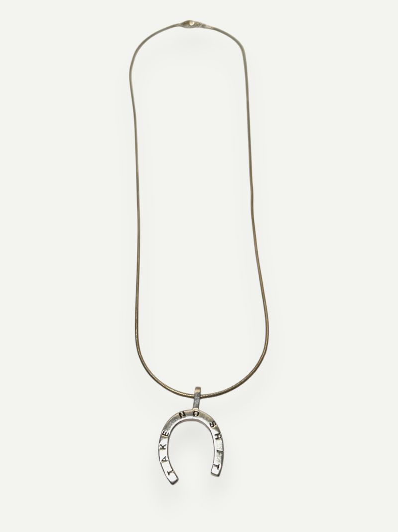 Take No Shit Silver Necklace