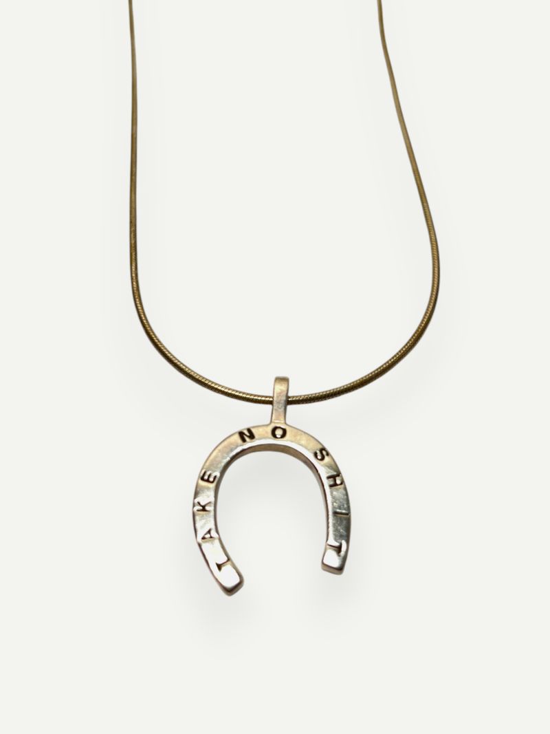 Take No Shit Silver Necklace