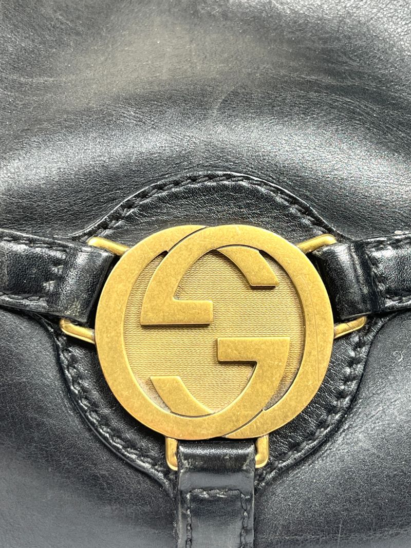 Amalfi Black Leather Hand Bag