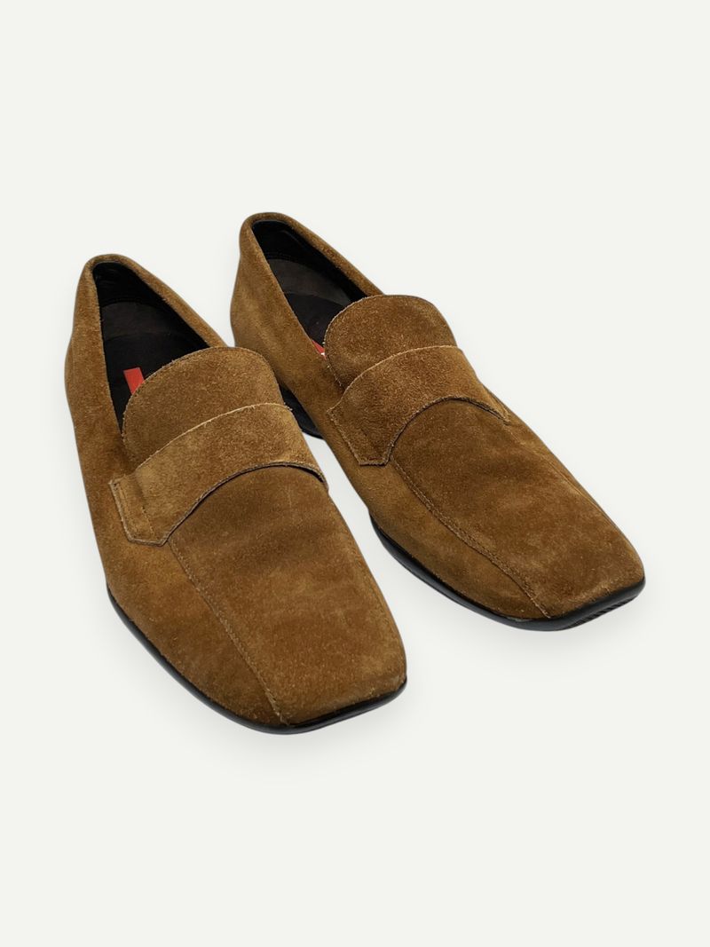 Brown Suede Loafers