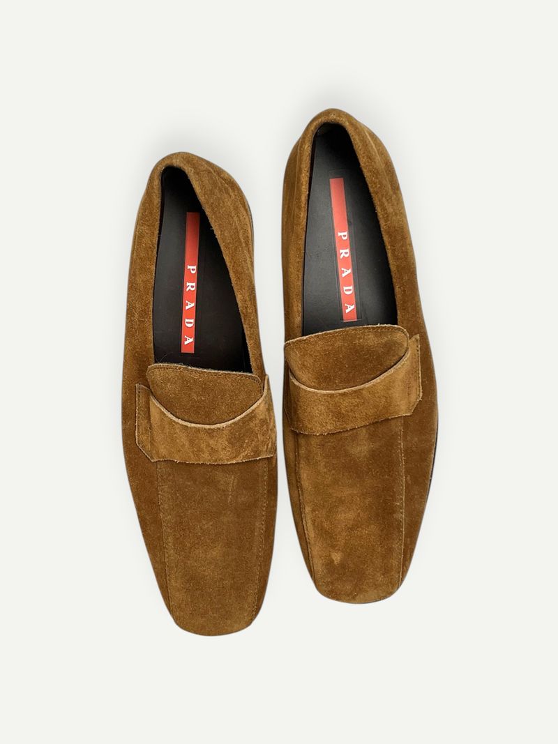 Brown Suede Loafers