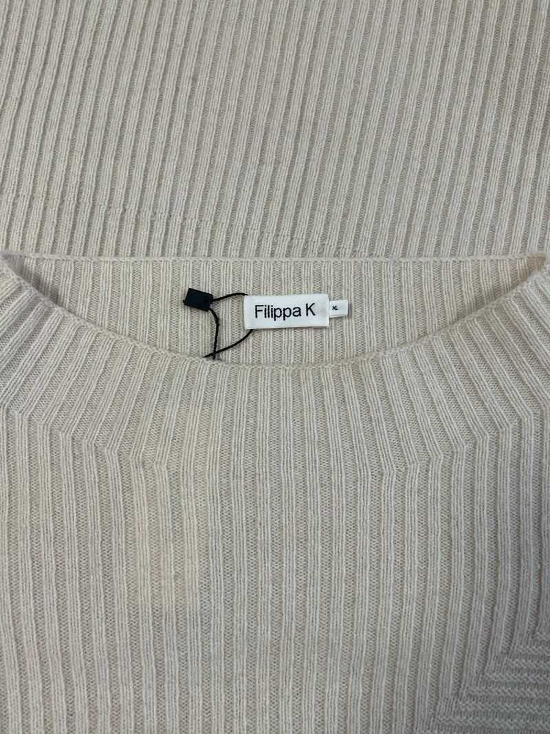 Cream Wool Blend Knit