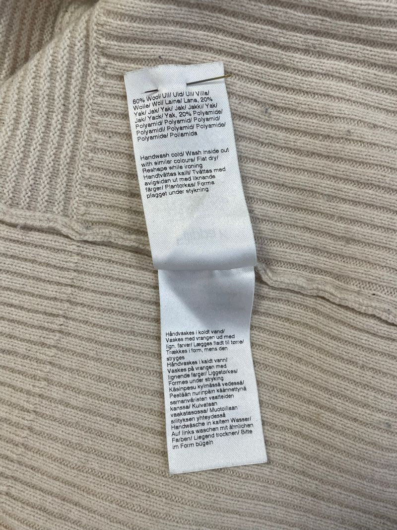 Cream Wool Blend Knit